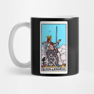 Card #62 - Queen Of Swords - Rider Waite Smith Tarot Mug